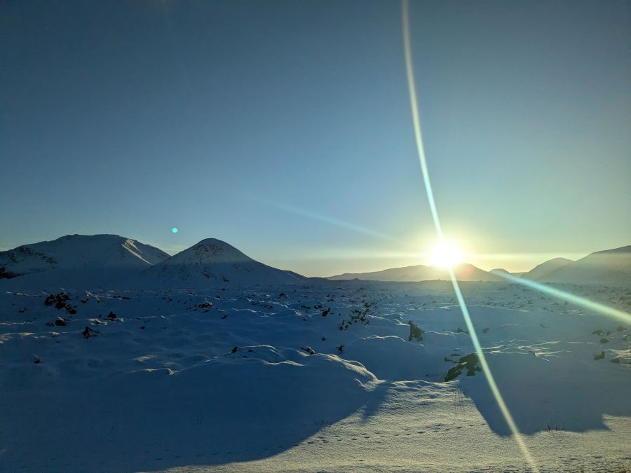 Isländische Winterlandschaft