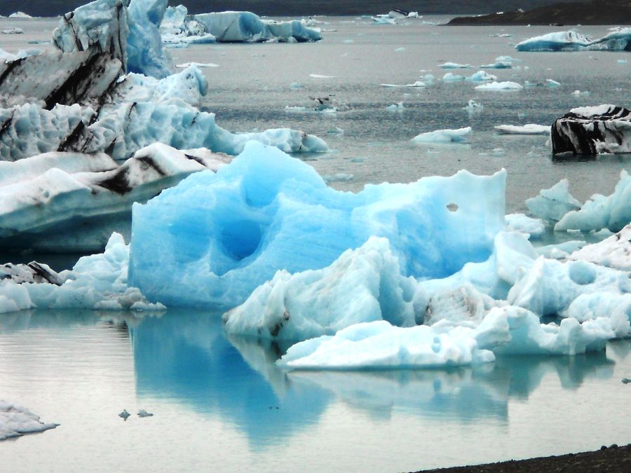 Eine Gletscherlagune