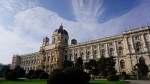 The Kunsthistorisches Museum in Vienna with its ornate architecture and dome under a blue sky