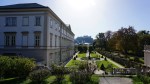 Mirabell Palace and Gardens with Hohensalzburg Fortress in the distance